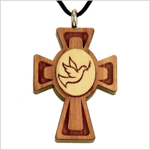 52C - croix en bois, colombe