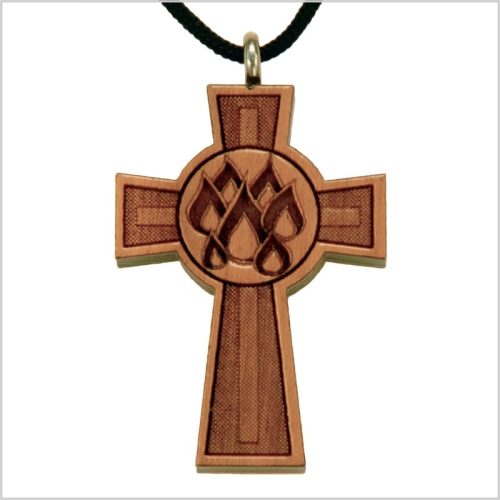 13C - croix en bois, 7 flammes
