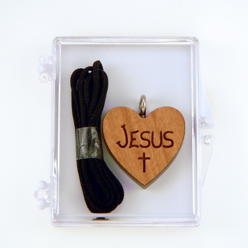 2A- Coeur en bois, Jésus