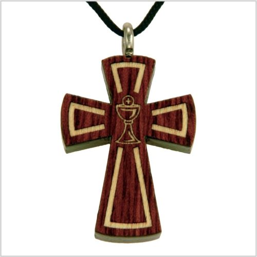 30B - Croix en bois, calice