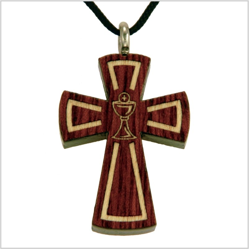 30B - Croix en bois, calice