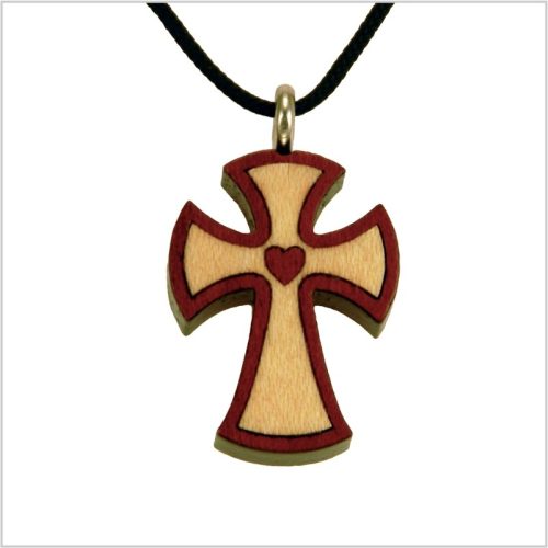 47B - Croix en bois, coeur