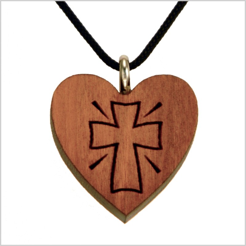 4C- Coeur en bois, croix