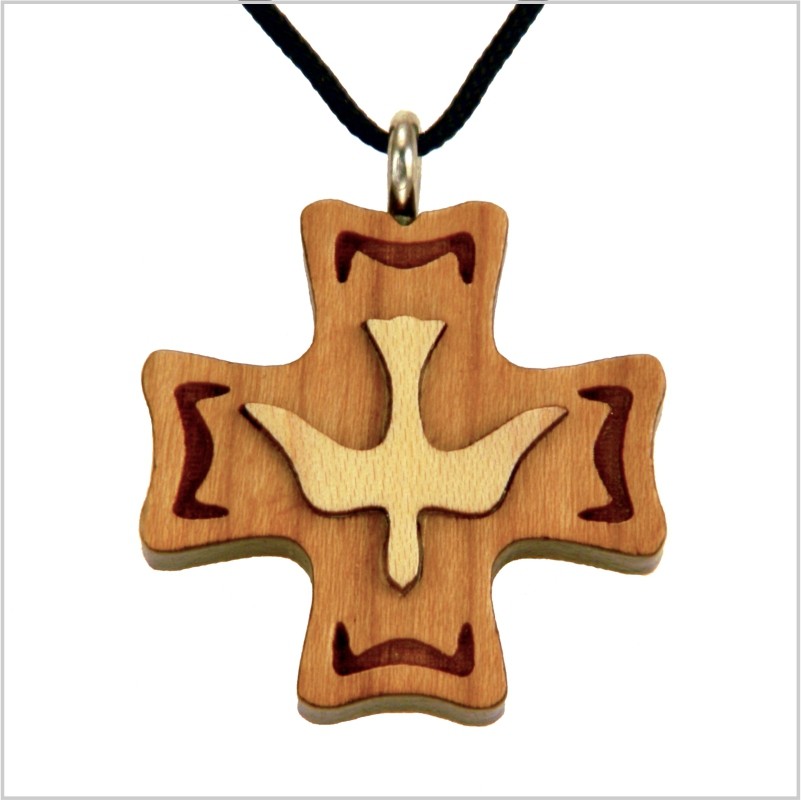 53B - Croix en bois, colombe