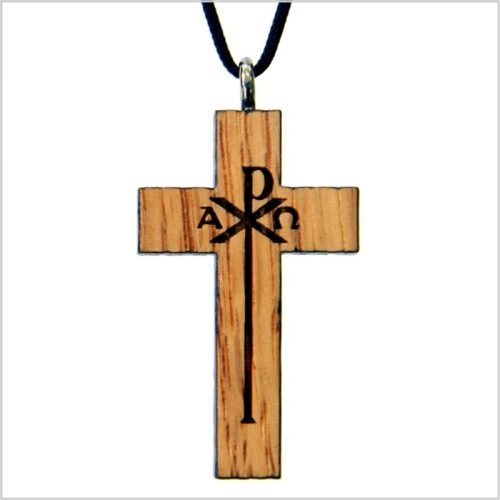 31A - Croix en bois, alpha et oméga